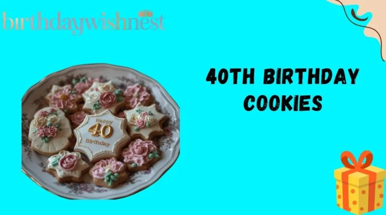 40th Birthday Cookies