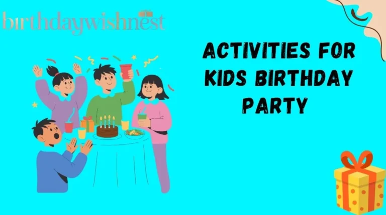 Activities for Kids Birthday Party