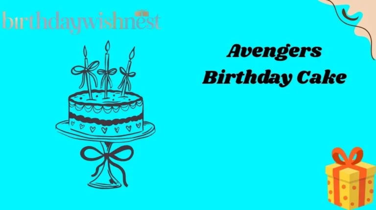 Avengers Birthday Cake