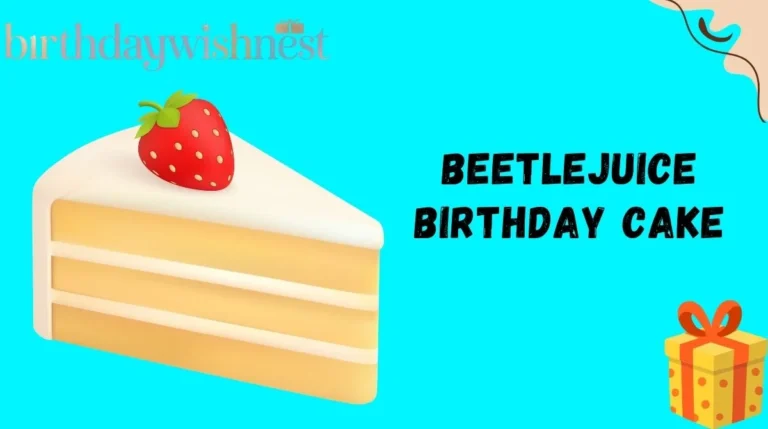 Beetlejuice Birthday Cake