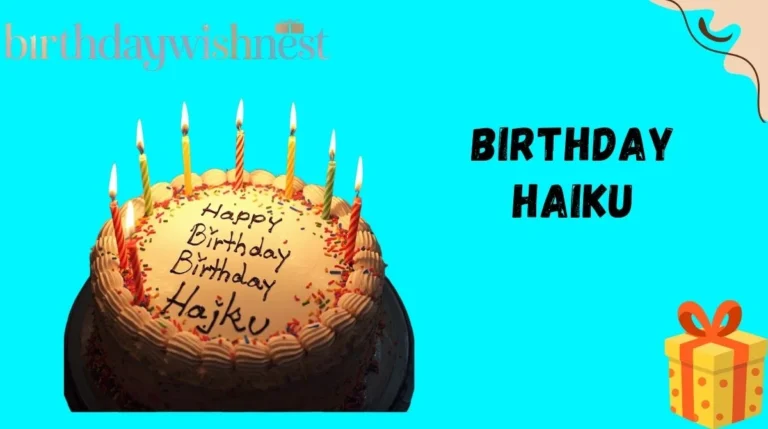 Birthday Haiku
