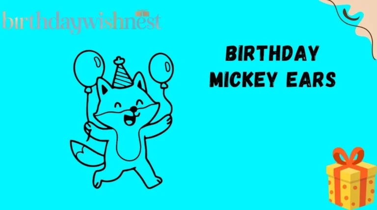 Birthday Mickey Ears