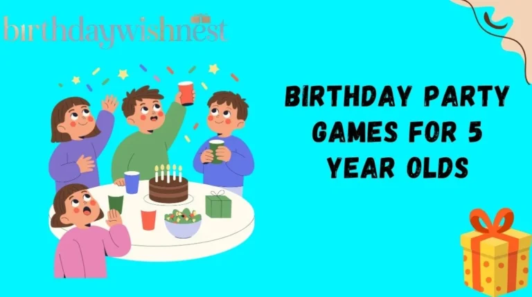 Birthday Party Games for 5 Year Olds