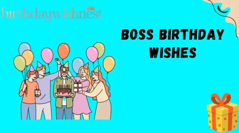 Boss Birthday Wishes