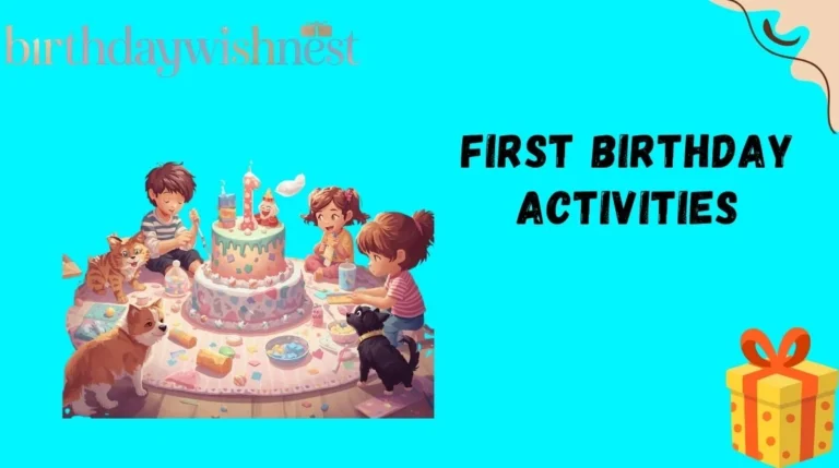First Birthday Activities