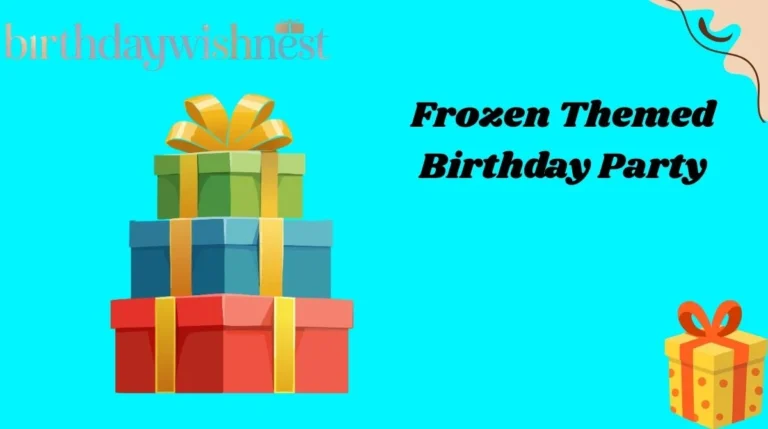 Frozen Themed Birthday Party
