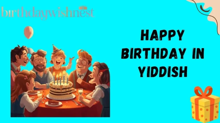 Happy Birthday in Yiddish