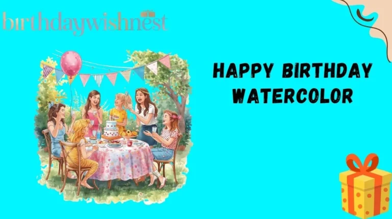 Happy Birthday Watercolor