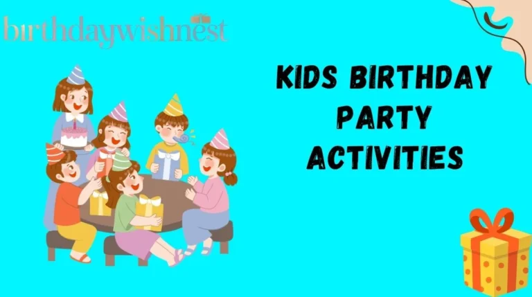 Kids Birthday Party Activities