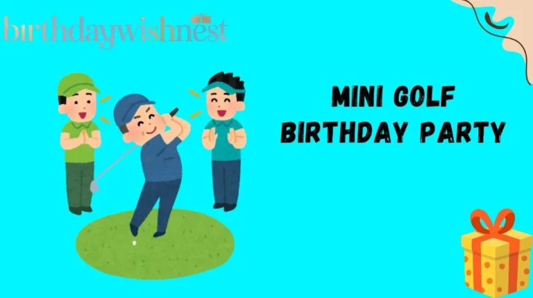 Mini Golf Birthday Party