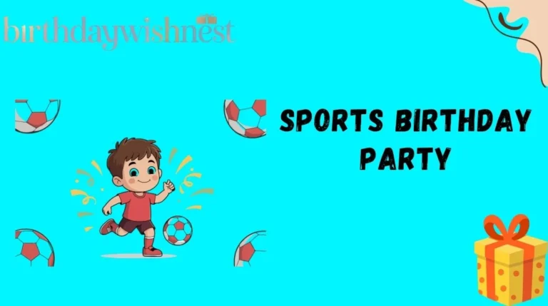 Sports Birthday Party