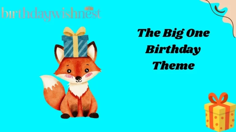 The Big One Birthday Theme