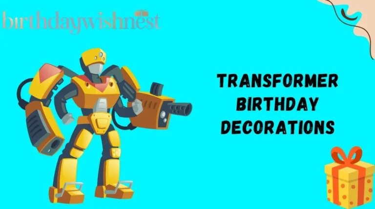 Transformer Birthday Decorations