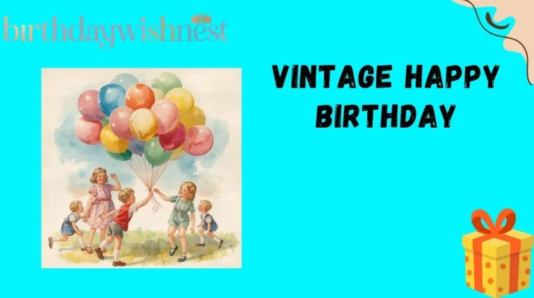 Vintage Happy Birthday